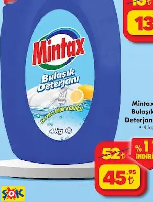 MİNTAX BULAŞIK DETERJANI